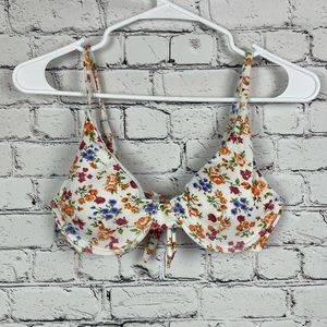 SHEIN Floral Print Underwire Bikini Top